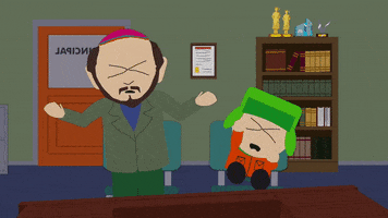 yell kyle broflovski GIF by South Park 