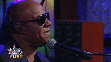 stevie wonder jam GIF by The Late Show With Stephen Colbert