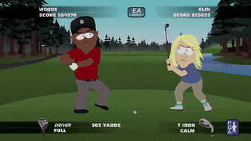 tiger woods fighting GIF by South Park 
