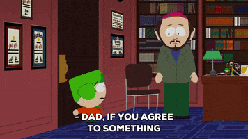 kyle broflovski dad GIF by South Park 