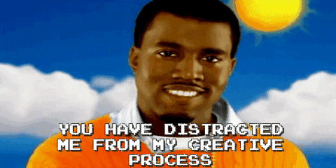  creative kanye west kanye creativity distracted GIF