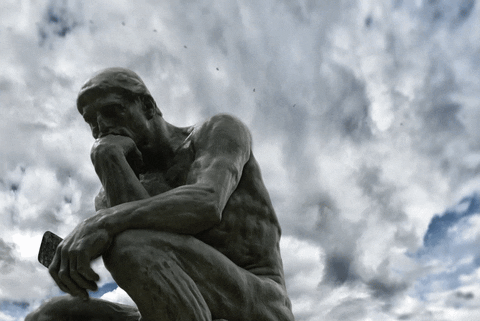Image result for The Thinker gif