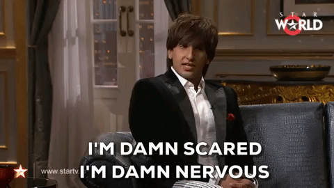  bollywood scared india indian nervous GIF