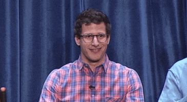 andy samberg laugh GIF by The Paley Center for Media