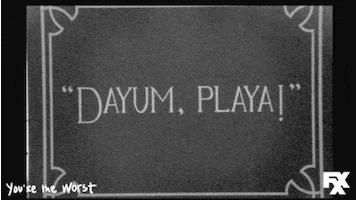 black and white playa GIF by You're The Worst 