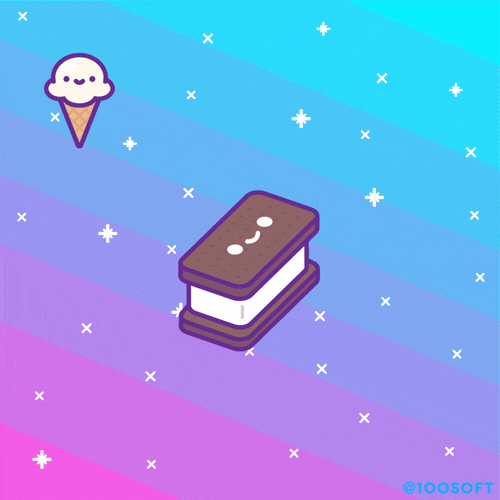national ice cream sandwich day GIF by 100% Soft