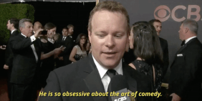 red carpet he is so obsessive about the art of comedy GIF by CBS