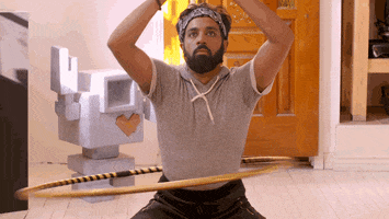 bunzofficial reaction trade hula hula hoop GIF