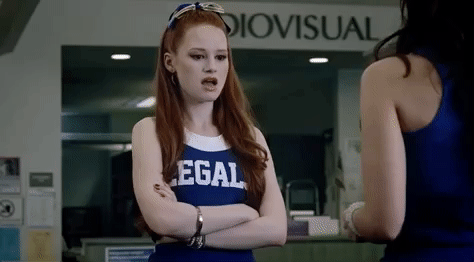Znalezione obrazy dla zapytania madelaine petsch chearleder gifs