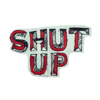Shut Up Sticker by imoji for iOS & Android | GIPHY