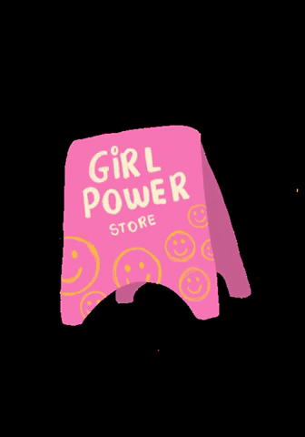 Feminism Smile GIF by GIRL POWER STORE