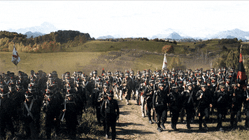 marching war & peace GIF by BBC First Australia