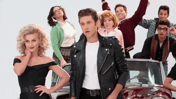 aaron tveit sonny GIF by Grease Live