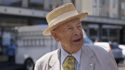 Old Man Smile GIF by F*CK, THAT'S DELICIOUS - Find & Share on GIPHY