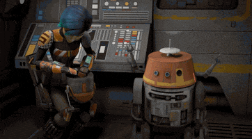 chopper laughing GIF by Star Wars