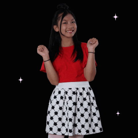 happy putri GIF by Indonesian Idol Junior
