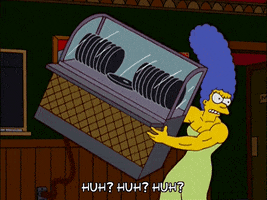 marge simpson fight GIF