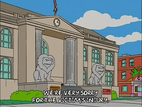 homer simpson court GIF