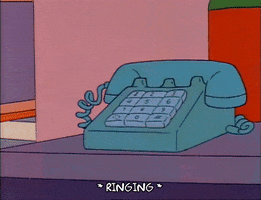 Ringing Season 3 GIF by The Simpsons