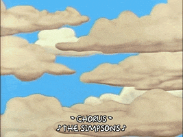 the simpsons cloud GIF