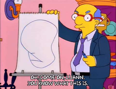 Simpsons season 8 pictionary GIF