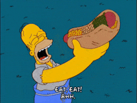 Homer Simpson Eating Gif Find Share On Giphy