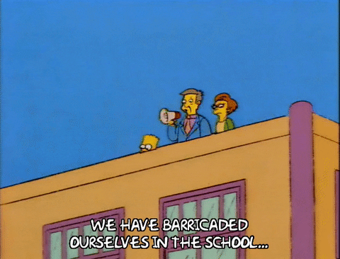 Bart Simpson School GIF - Find &amp; Share on GIPHY
