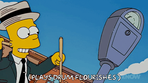 drumming the simpsons GIF