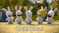 Happy Weekend GIF by Rabbids