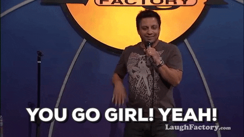 Happy Stand Up GIF by Laugh Factory - Find & Share on GIPHY