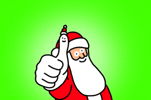 santa thumbs up GIF by GIPHY Studios Originals