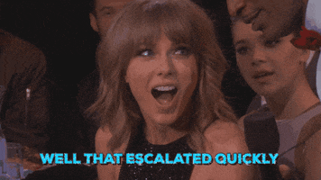 excited taylor swift GIF