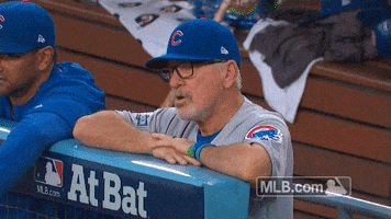 confused chicago cubs GIF by MLB