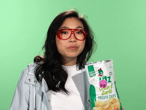 Chips GIF by Awkwafina - Find & Share on GIPHY
