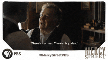 Happy Civil War GIF by Mercy Street PBS