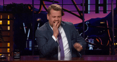 james corden stuck in teeth GIF by The Late Late Show with James Corden