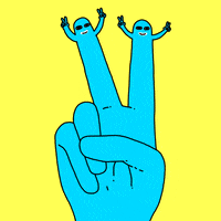 photo Happy Birthday Peace Sign Gif giphy