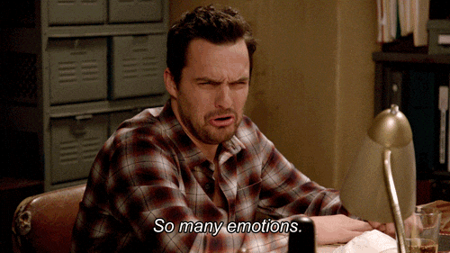what is happening gif new girl