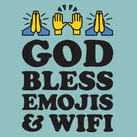 God Bless Emojis And Wifi GIF by LookHUMAN