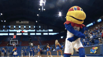 Dance Mascot GIF by Kansas Athletics
