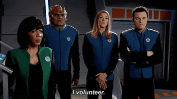 i volunteer fox broadcasting GIF by The Orville