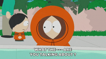 confused kenny mccormick GIF by South Park 