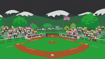 baseball audience GIF by South Park 
