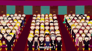 crowd laughing GIF by South Park 