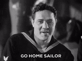 go home sailor GIF by Warner Archive
