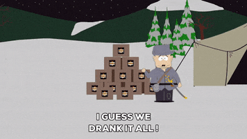 civil war drinking GIF by South Park 