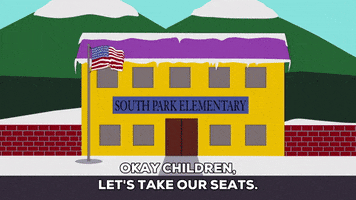 commanding south park elementary GIF by South Park 