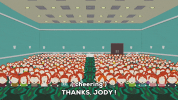 audience cheering GIF by South Park 