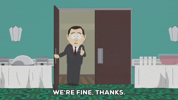 hotel manager door GIF by South Park 