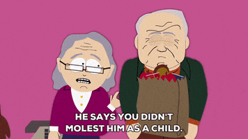 denial molestation GIF by South Park 
